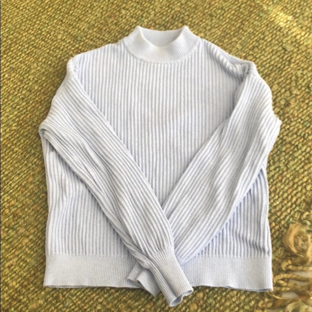 frank and oak baby blue sweater